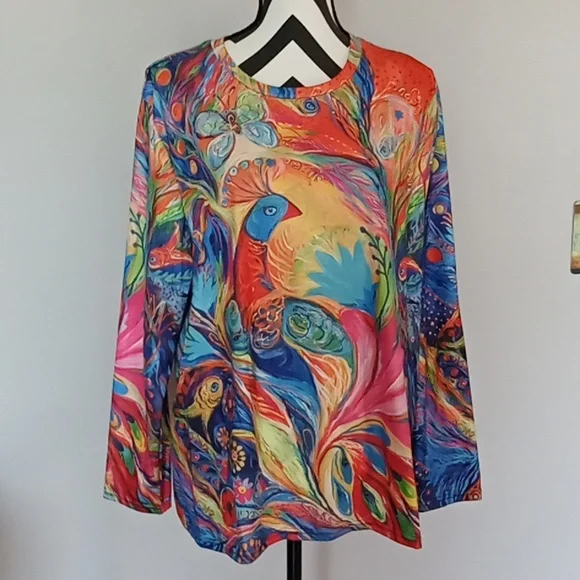 Peacock XL Women's Top - Picture 3 of 7